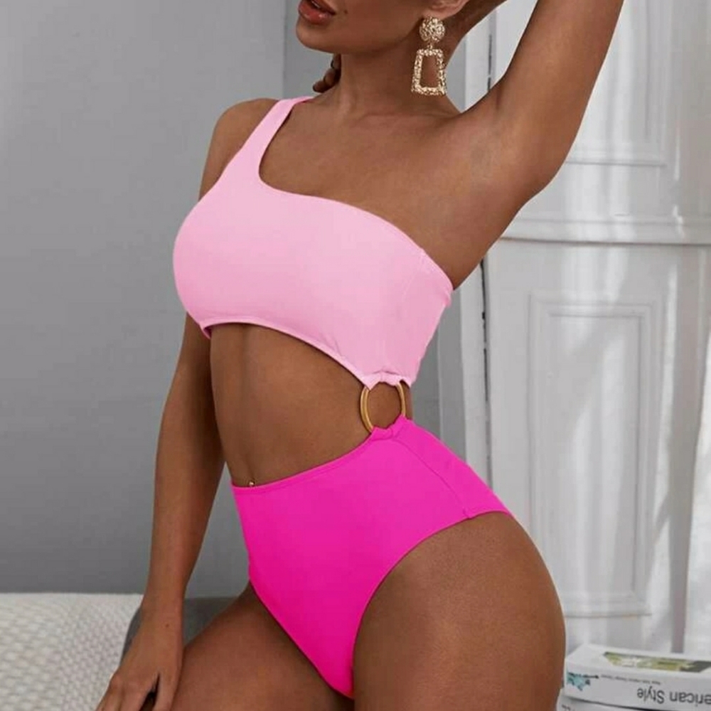 Pink monokini XL